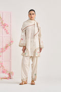Chikankari summer 26 kora Straight cut kurta with salwar and scarf ( set of 3) - Ready to ship