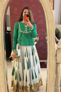 Boota chinar skirt with kurti set of 2