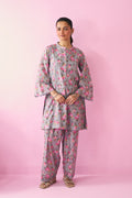 Summer Essentials 26 Grey Floral Co-Ord Set ( Set Of 2 ) - Ready to ship